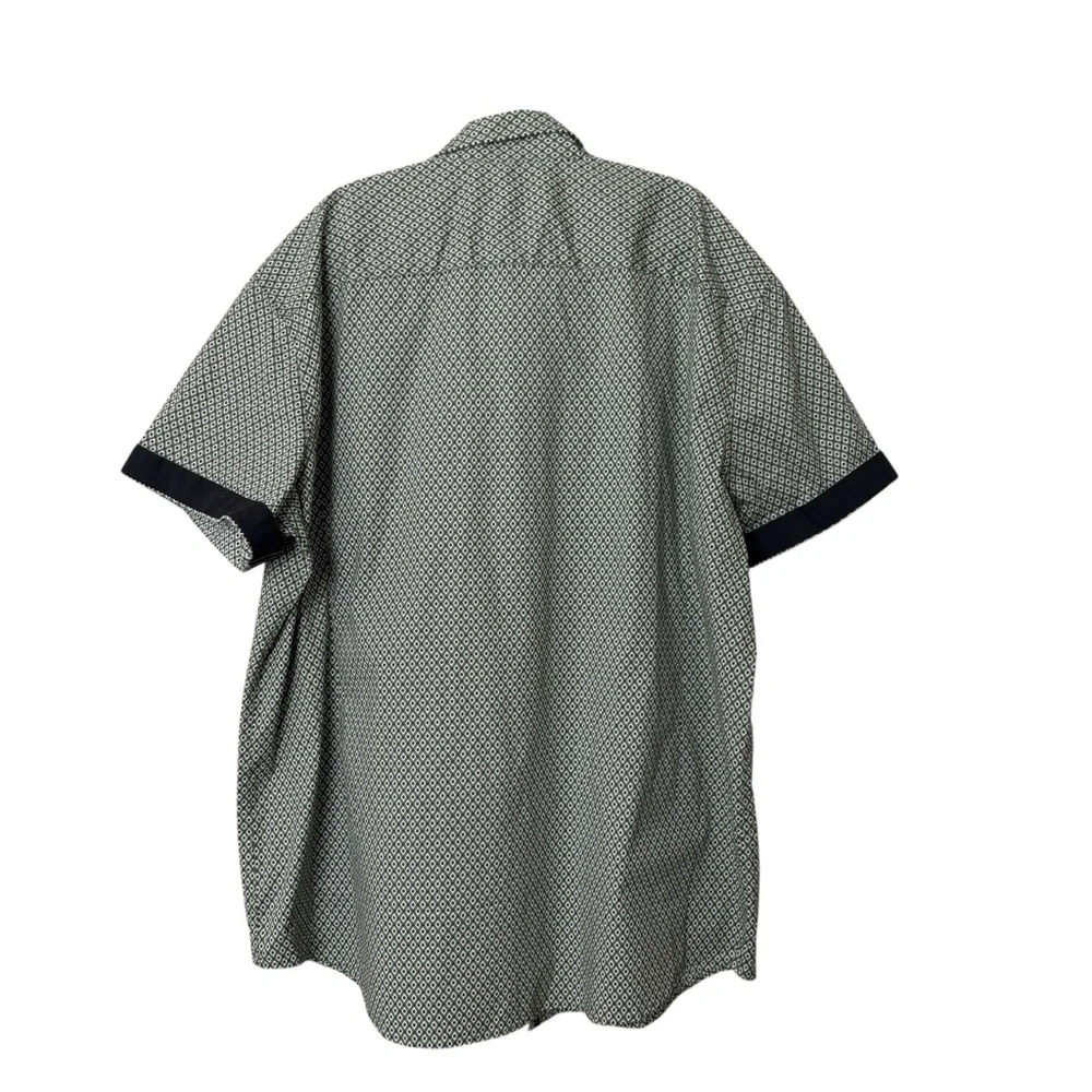 Johnny Bigg Diamond Stretch Shirt in Green‎ Size 4XL